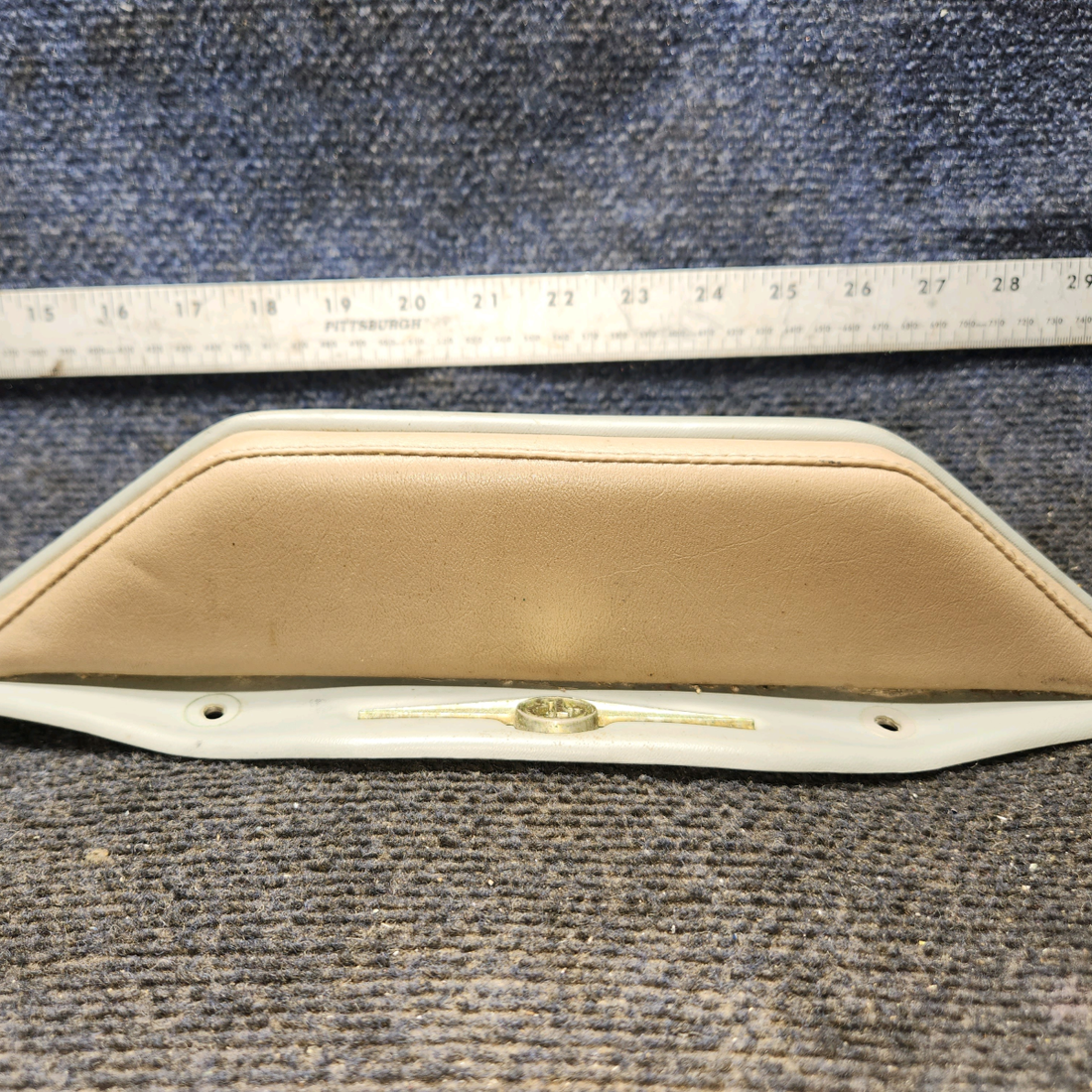 Used aircraft parts for sale, 33-534012-1, 33-534012-5, 35-534012-5 Beechcraft 35-33 Armrest Assembly – Gray/Beige