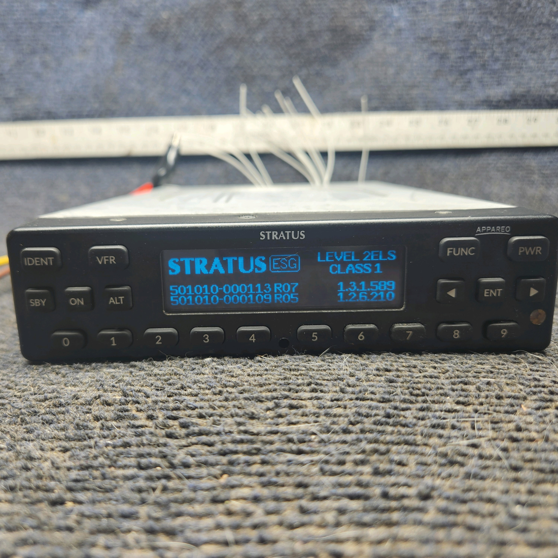 Used aircraft parts for sale, 153510-000017 Appareo Stratus cessna 150G ESG ADS-B Out Transponder