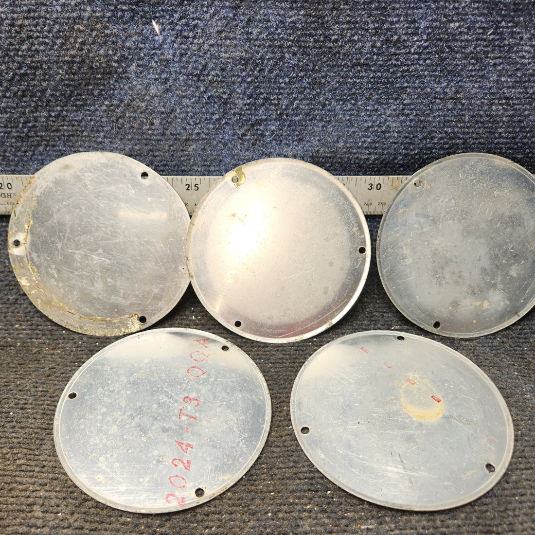 Used aircraft parts for sale, S225-1 Cessna 172E Inspection Cover Plate - Set of 5