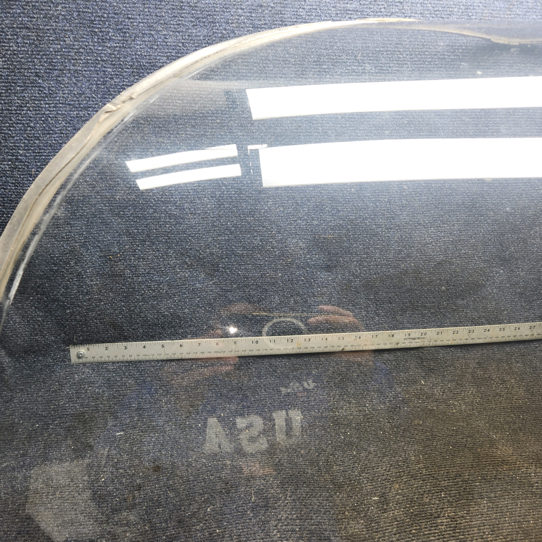 Used aircraft parts for sale, 69220-022 Piper PA32RT-300 Tinted Windshield with OAT Gauge - LH (0.1440")