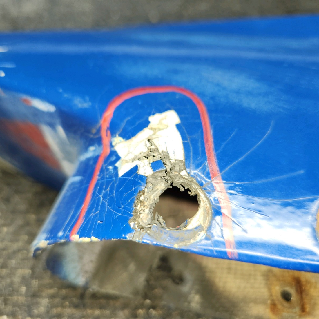 Used aircraft parts for sale, 99868-000 piper PA-28-181 Rudder Tip Fairing With Tail Light Provision