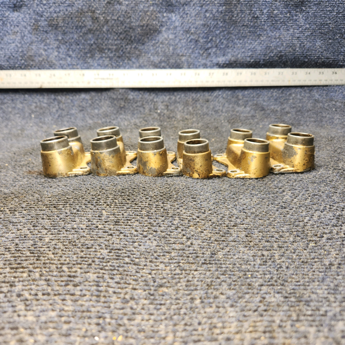 Used aircraft parts for sale, 530163 Continental O-300-D Cessna 172F Push-Rod Housing Flange - Set of 6