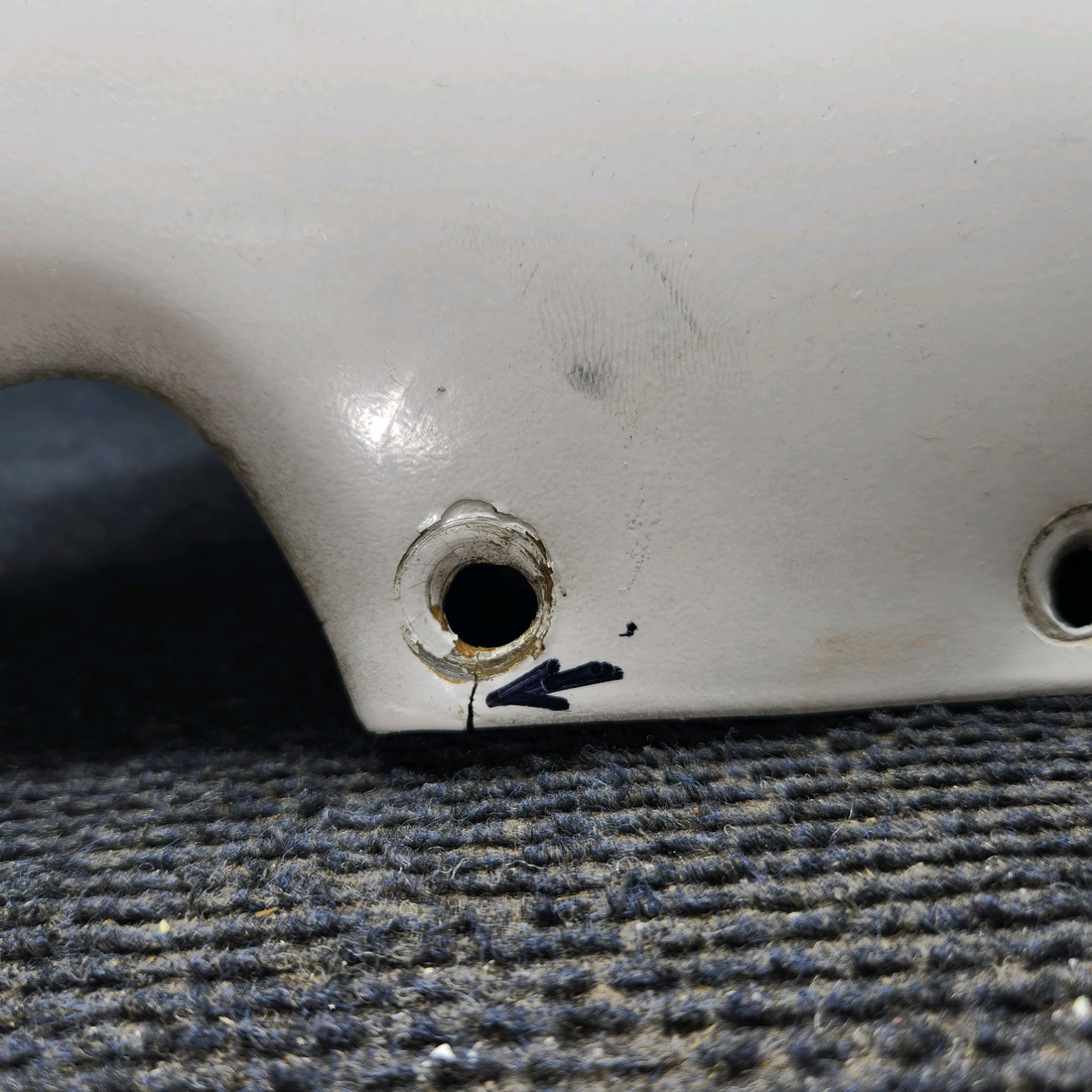 Used aircraft parts for sale, 66822-009, 66822-010 Piper PA28-161 Tail Cone Fairing Upper, Lower Assembly