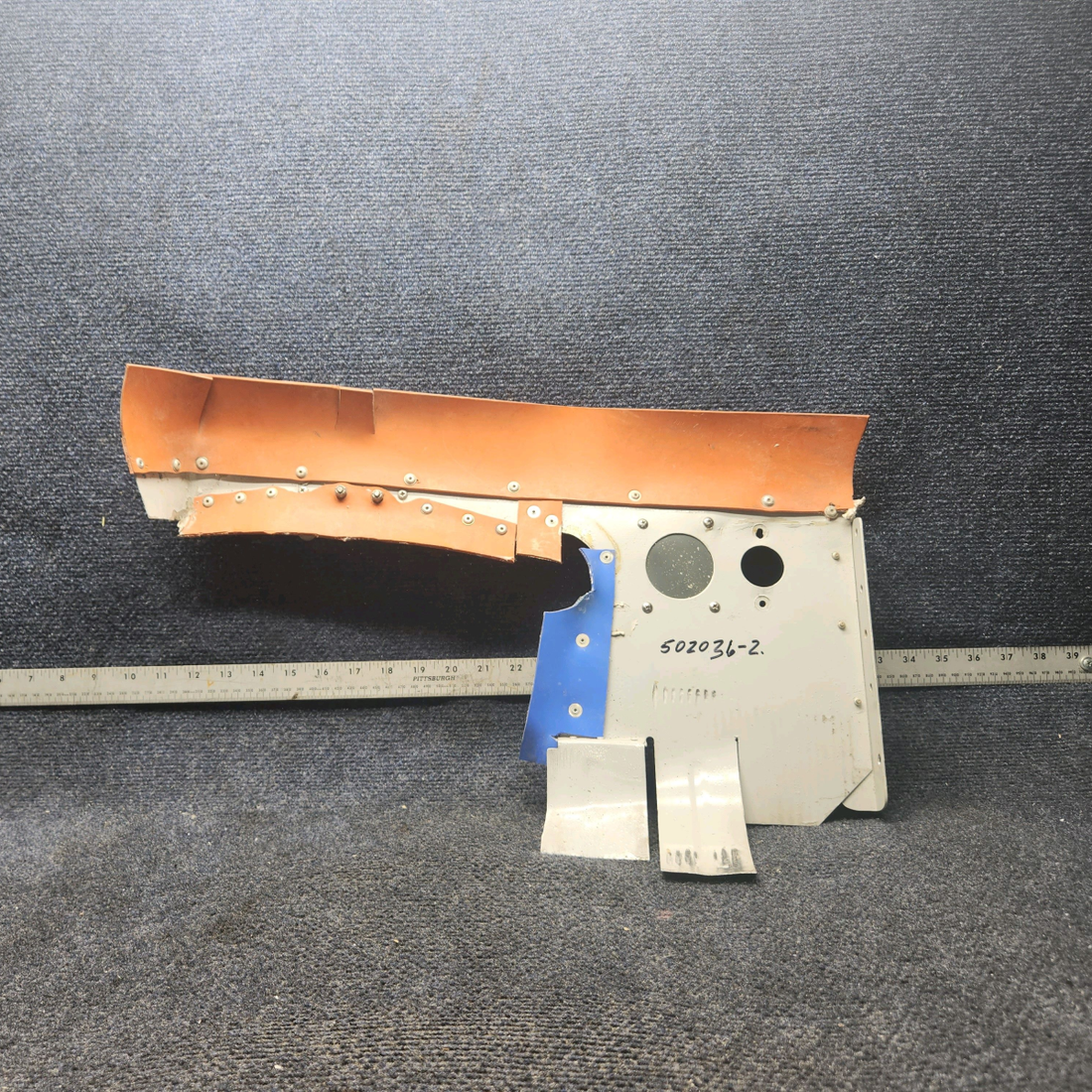 Used aircraft parts for sale, 502036 Grumman A5B Baffle Rear LH Side