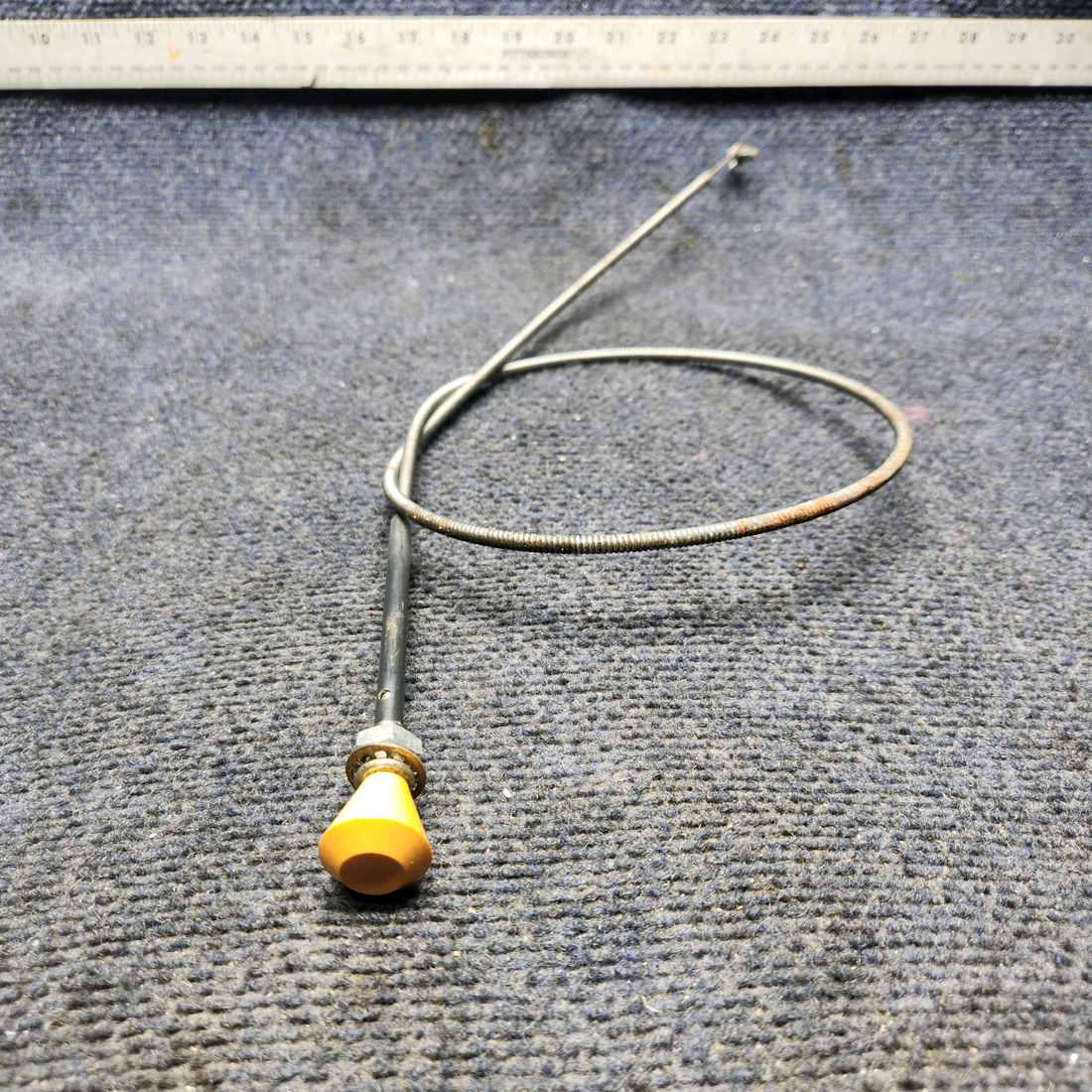 Used aircraft parts for sale, 35-380051-23 Beechcraft F33A DEFROST CONTROL CABLE ASSEMBLY (LENGTH: 40")