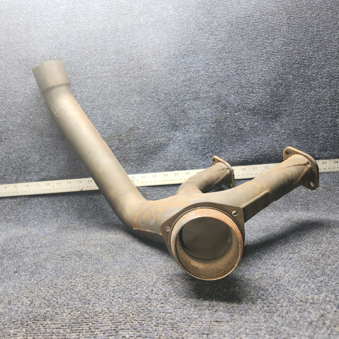 Used aircraft parts for sale, 2454000-14/ 2454000-11 Cessna 172RG Exhaust Collector - Riser- Crossover