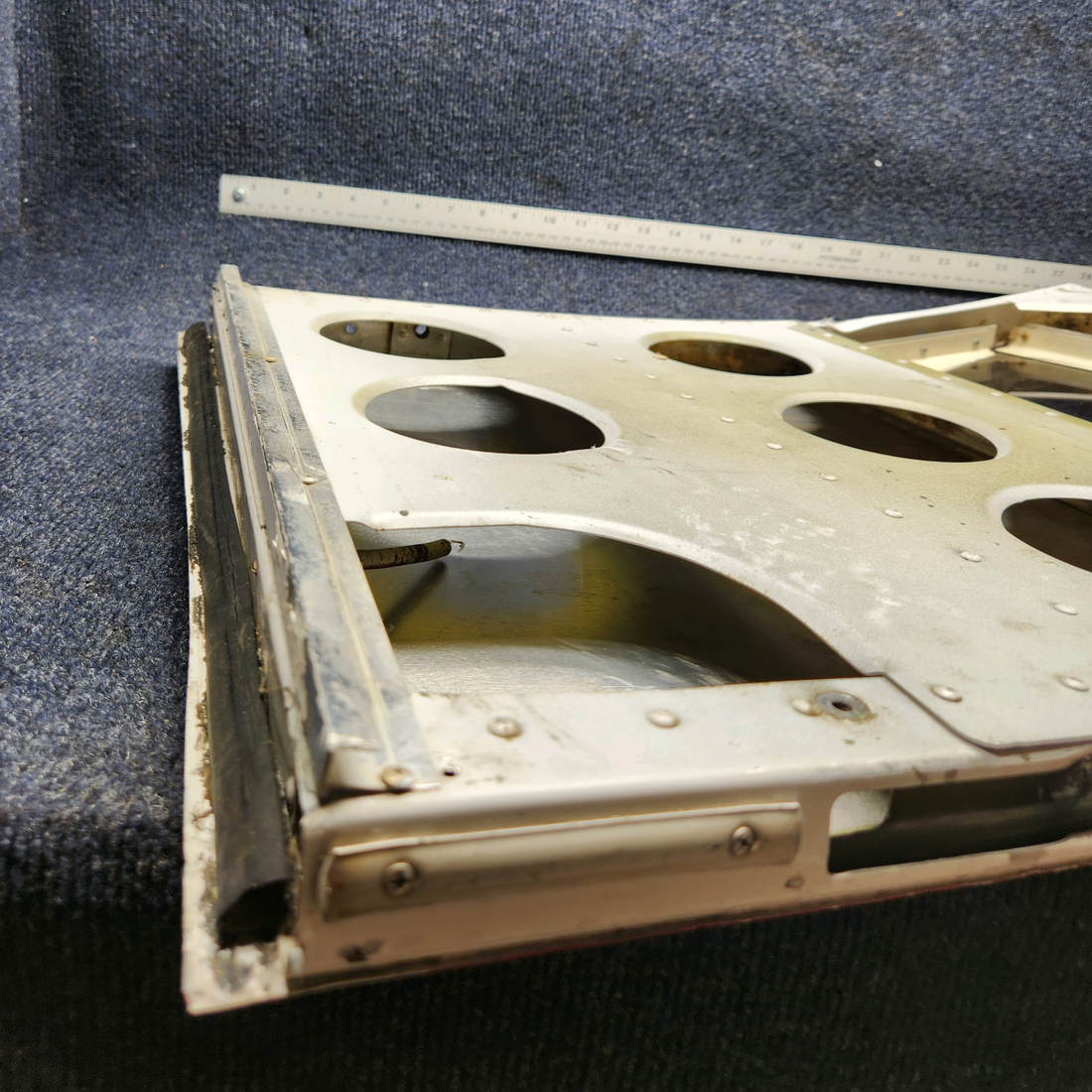 Used aircraft parts for sale, 69853-006 & 69853-806 Piper PA32RT-300 FORWARD BAGGAGE DOOR STRUCTURE ASSY PLEASE SEE PICS.