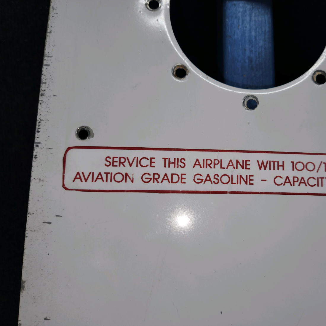 Used aircraft parts for sale, 0523521-19 Cessna 172E Fuel Tank Cover with Indent LH