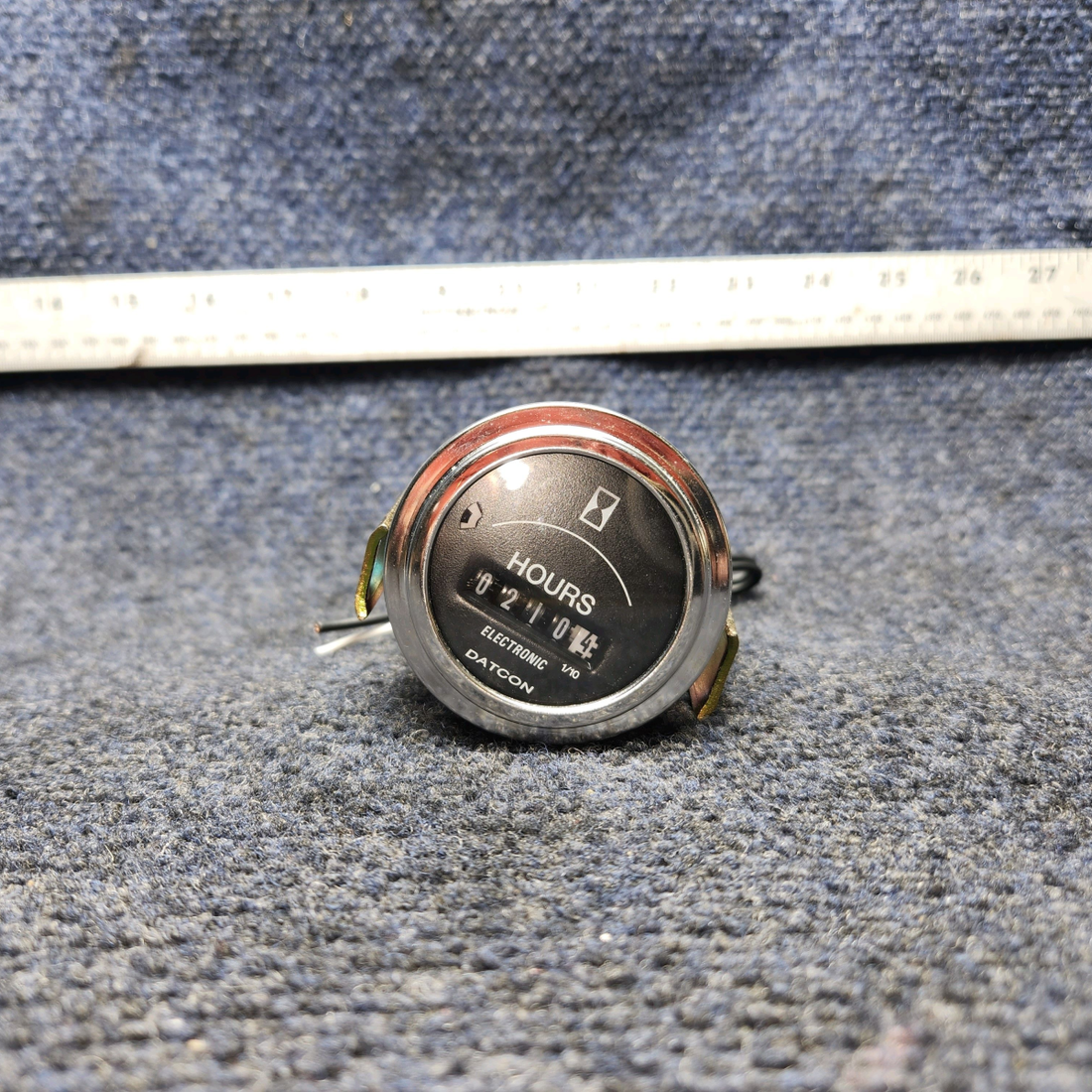 Used aircraft parts for sale, 876 Beechcraft A24R Datcon Hour Meter  12/24 VDC TT 210.4