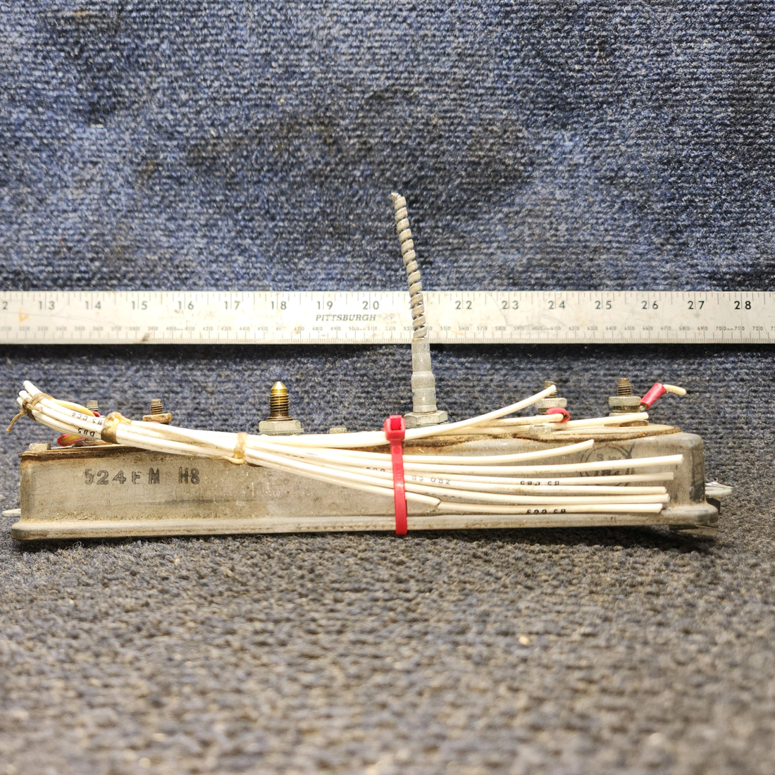 Used aircraft parts for sale, 0513144-13 Cessna 172F Instrument Cluster Panel W/ Cover