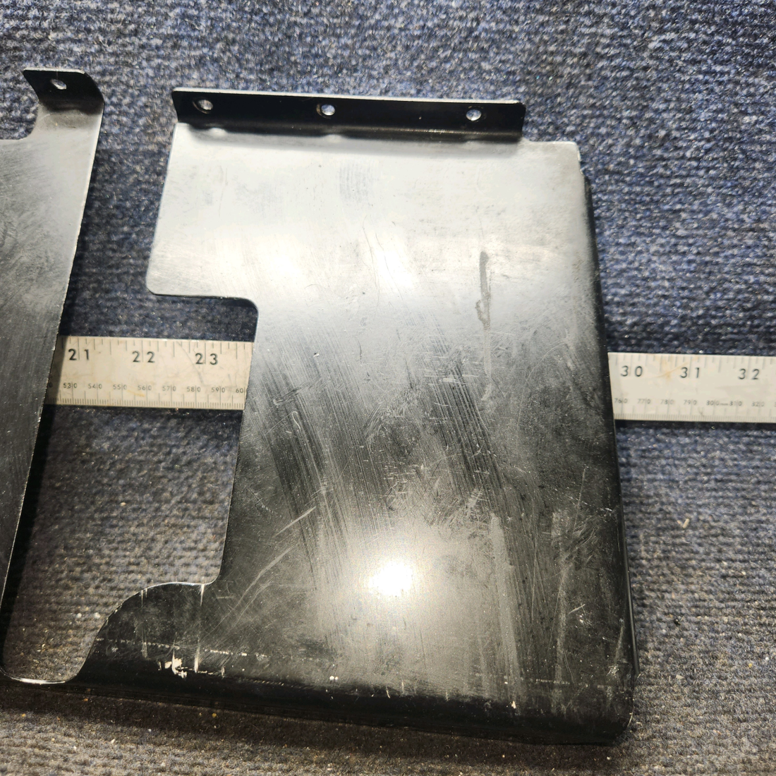 Used aircraft parts for sale, 0513058-1 Cessna 172E Rudder Bar Shield - RH Dual Controls