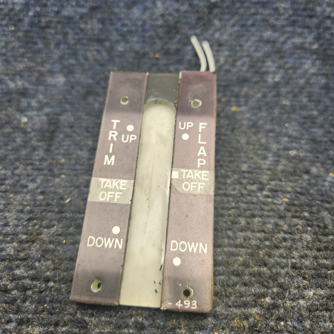 Used aircraft parts for sale, 740222-001, 740191-505 Mooney M20K MOONEY M20K FLAP TRIM INDICATOR ASSEMBLY