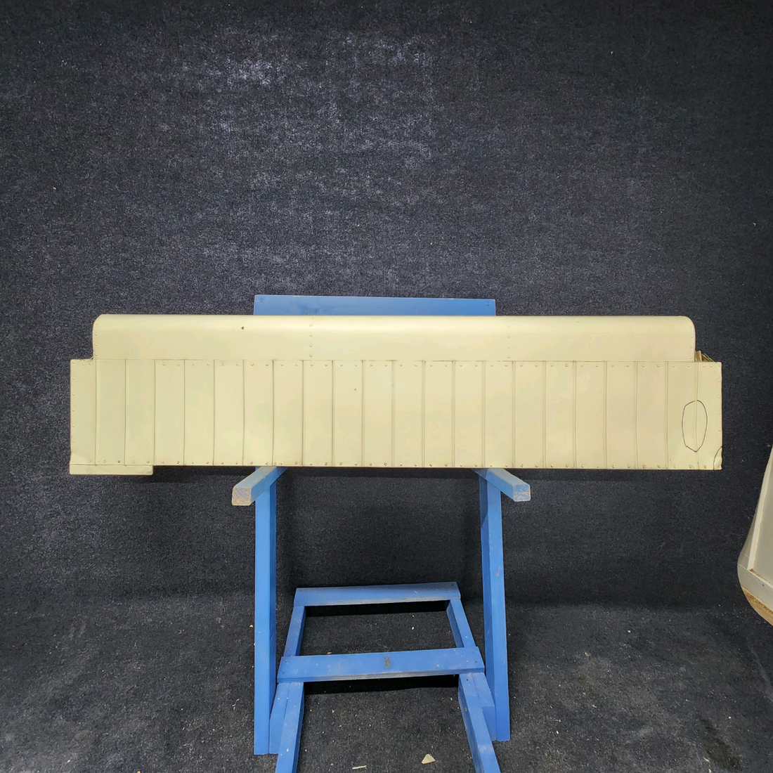 Used aircraft parts for sale, 169-130005-2 Beechcraft A23A Musketeer Custom III AILERON ASSEMBLY RH DAMAGE IN TRAILING EDGE_SEE PHOTOS