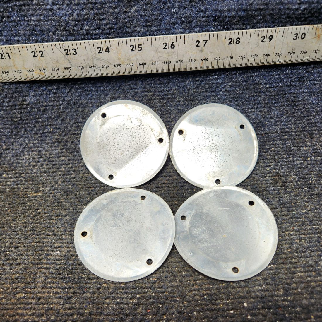 Used aircraft parts for sale, S225-3 Cessna 172E Flap Inspection Cover Plate - Set of 4