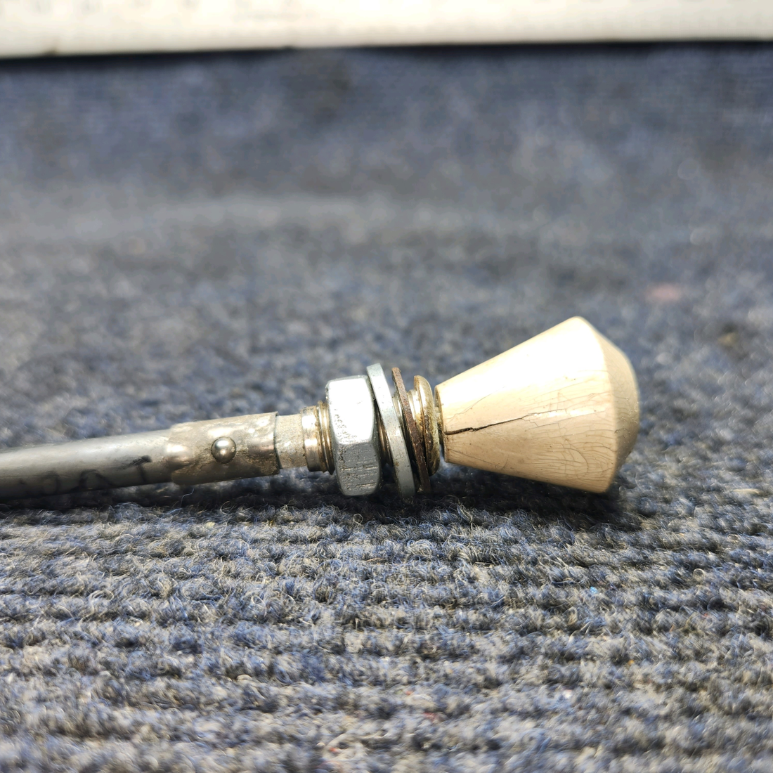 Used aircraft parts for sale, 35-380051-21 Beechcraft A24R Control Cable Cabin Head Assembly