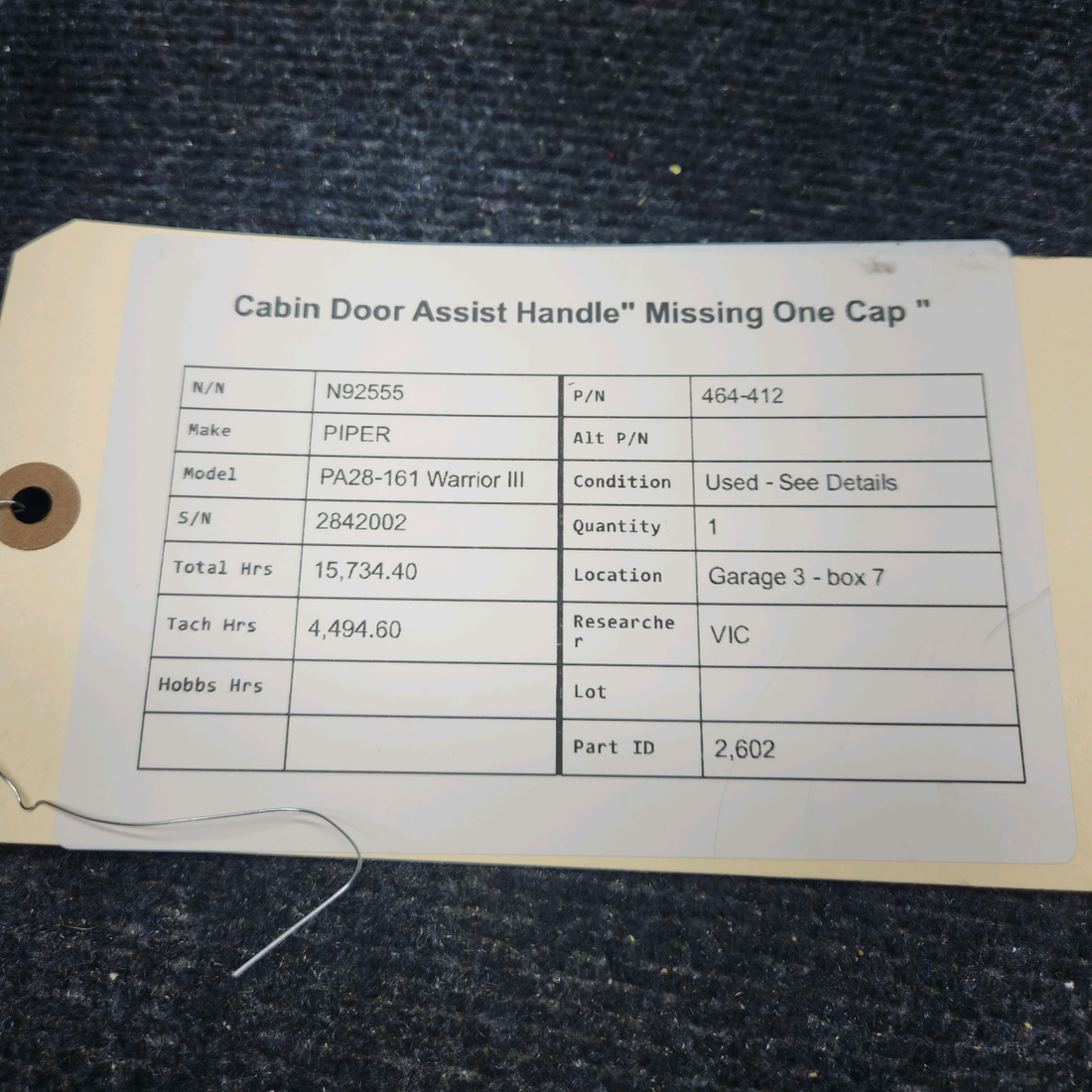 Used aircraft parts for sale, X61-0031 PIPER PA28-161 Warrior III LAMAR RELAY SOLENOID (VOLTS: 24)
