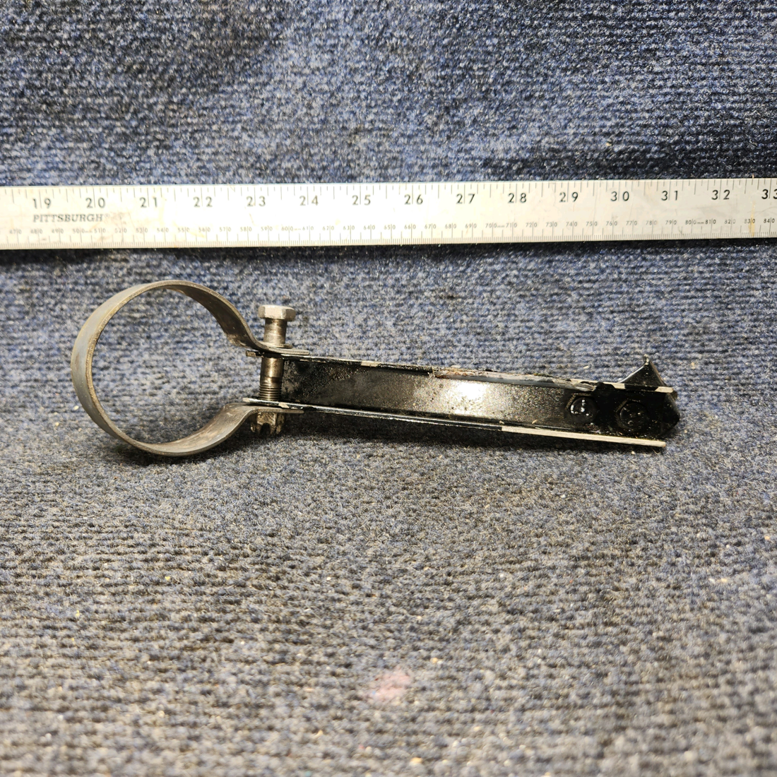 Used aircraft parts for sale, 96-950002-73 BEECHCRAFT 95-55B Exhaust Channel with Clamp/Bracket