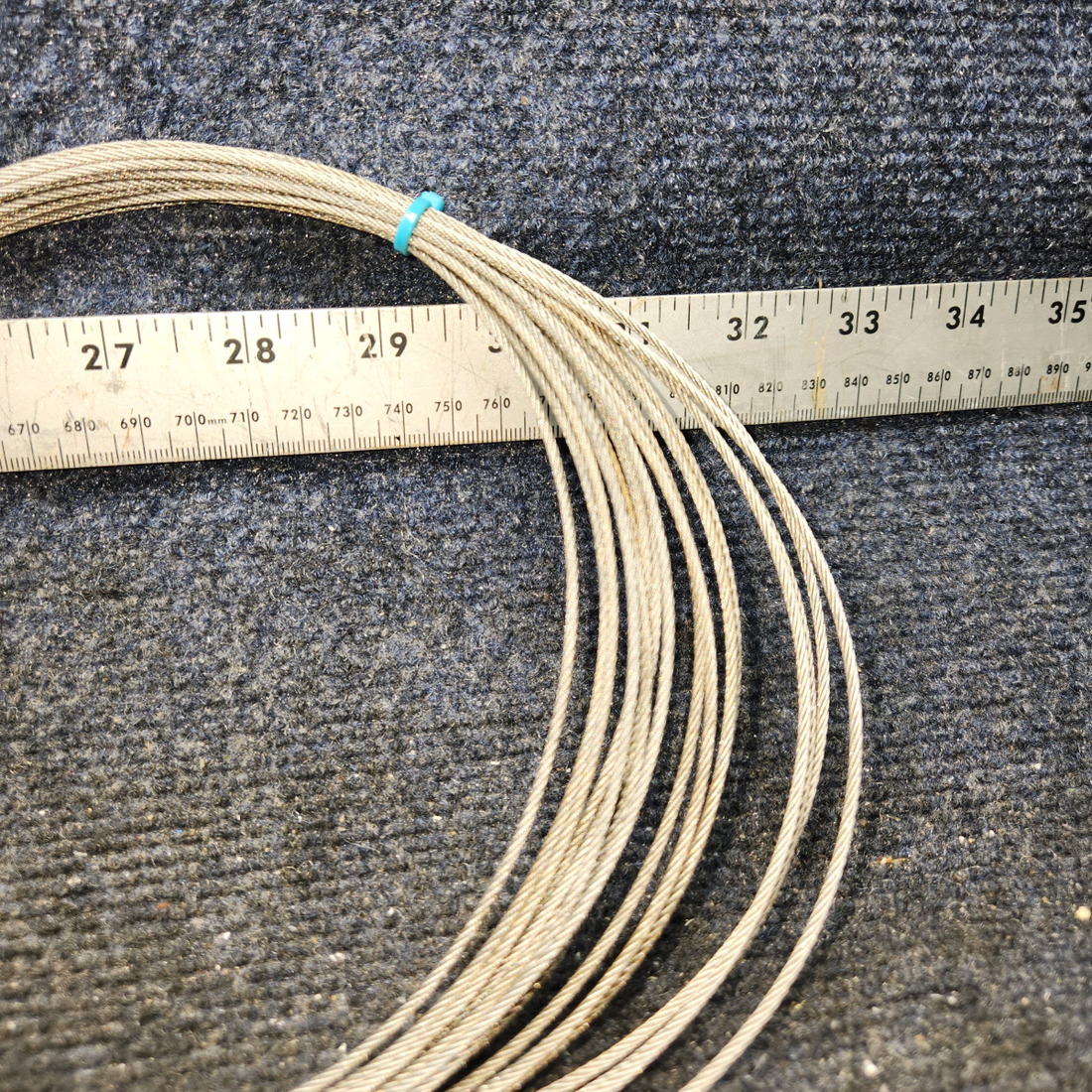 Used aircraft parts for sale, 78969-002 Piper PA32RT-300 Stabilator Trim Jackscrew and Barrel Assy With Cable