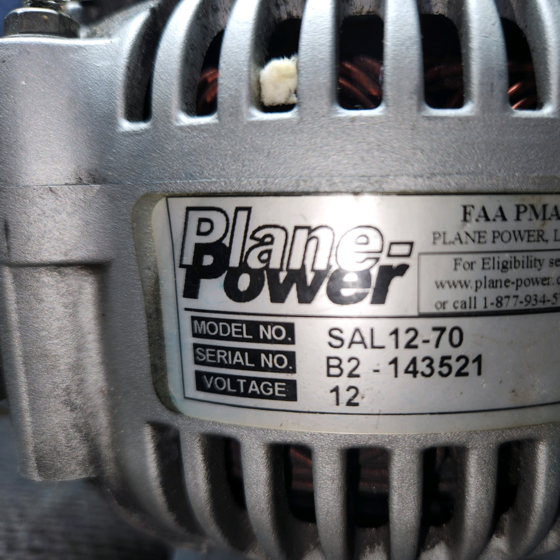 Used aircraft parts for sale, SAL12-70 Plane Power PIPER PA-24-250 Generator Conversion Kit 12V