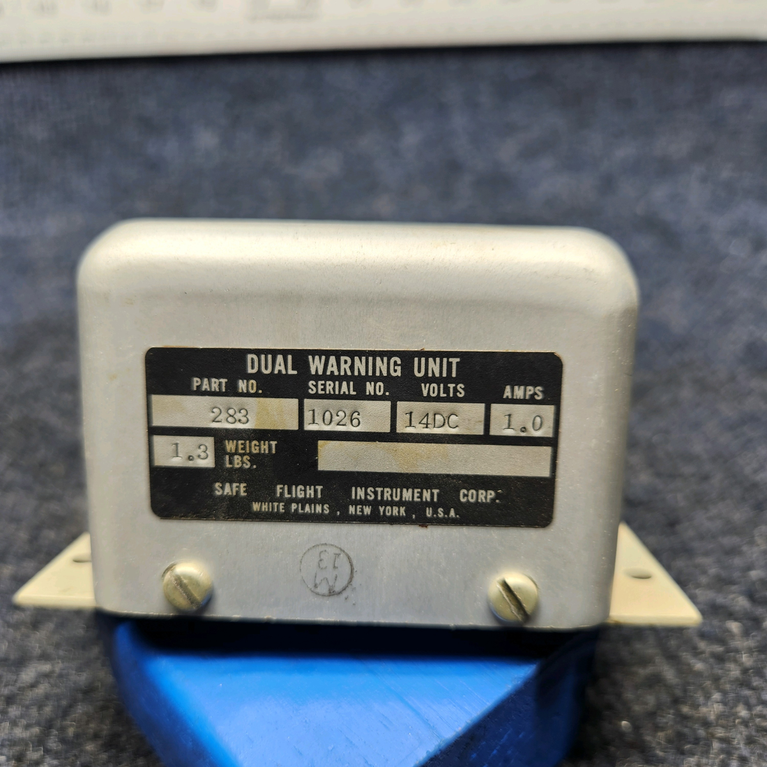 Used aircraft parts for sale, 283 Safe Flight Texas Several 283 SAFE FLIGHT DUAL WARNING UNIT ASSEMBLY (VOLTS: 14)