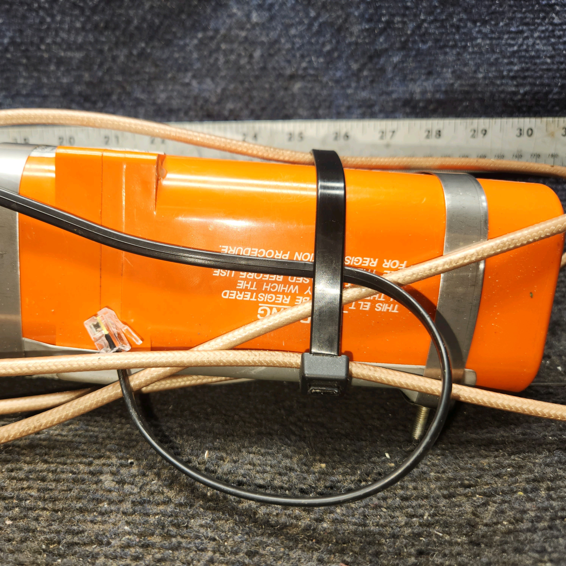 Used aircraft parts for sale, E-04 406 ACK E-04 Cessna 172E ELT with Antenna & Switch