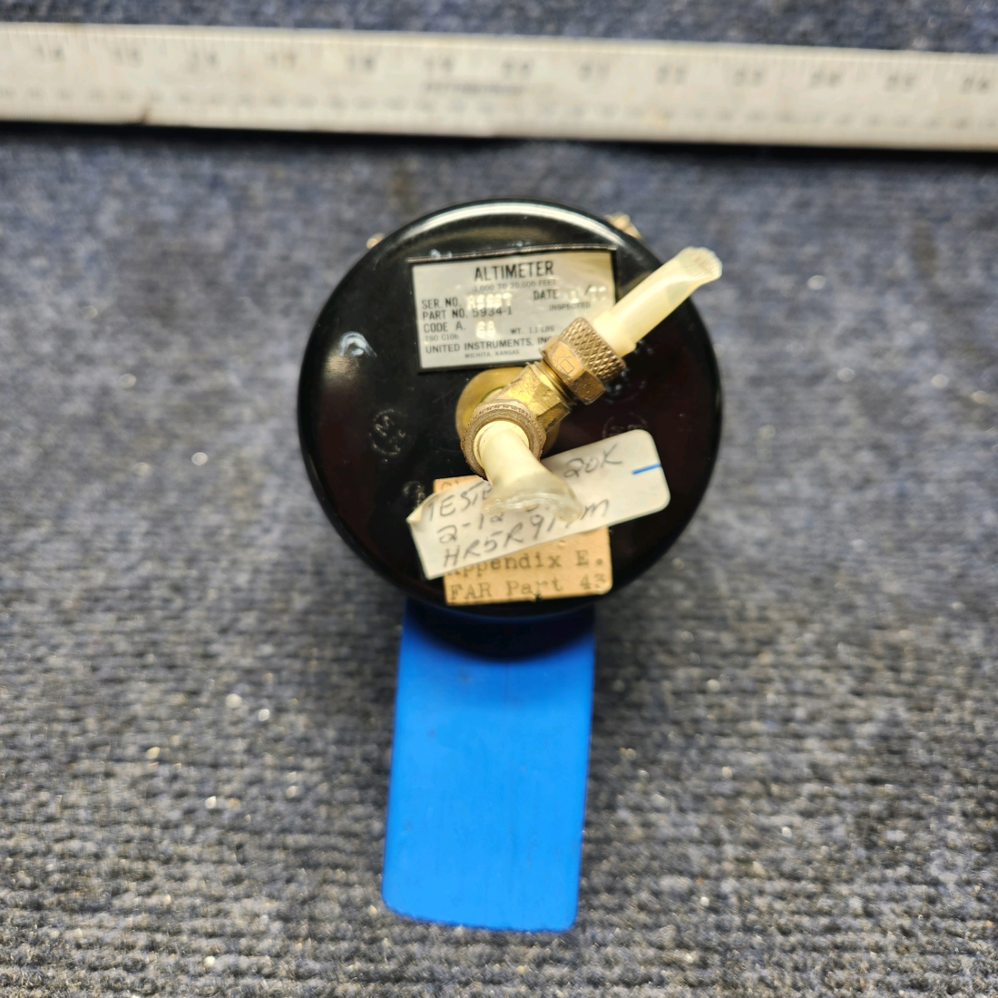 Used aircraft parts for sale, 5934-1 United Instruments MOONEY M20J - Year 1978 ALTIMETER INDICATOR (CODE: A.68)