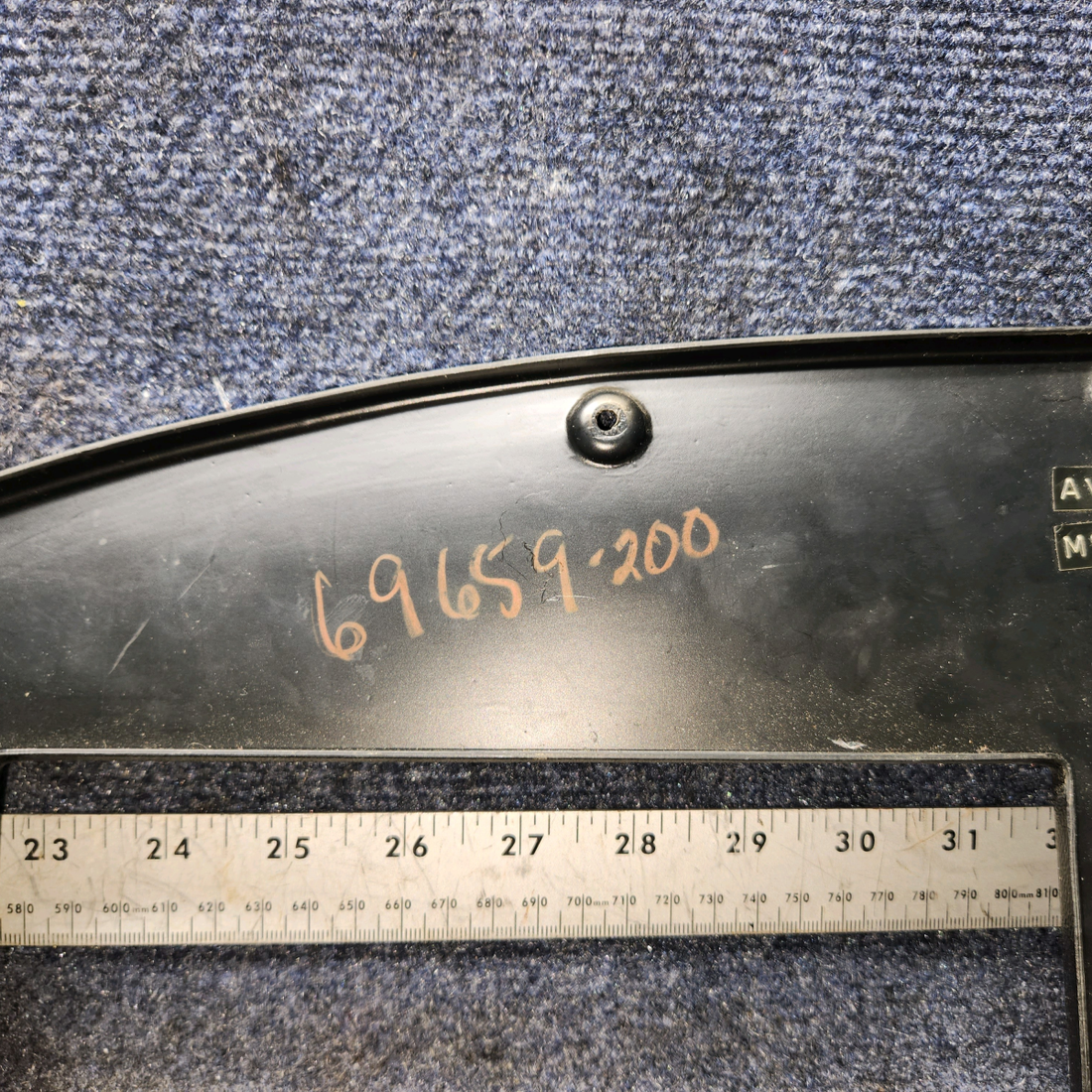 Used aircraft parts for sale, 69659-00 Piper PA32RT-300 Instrument Panel Cover - Upper Right