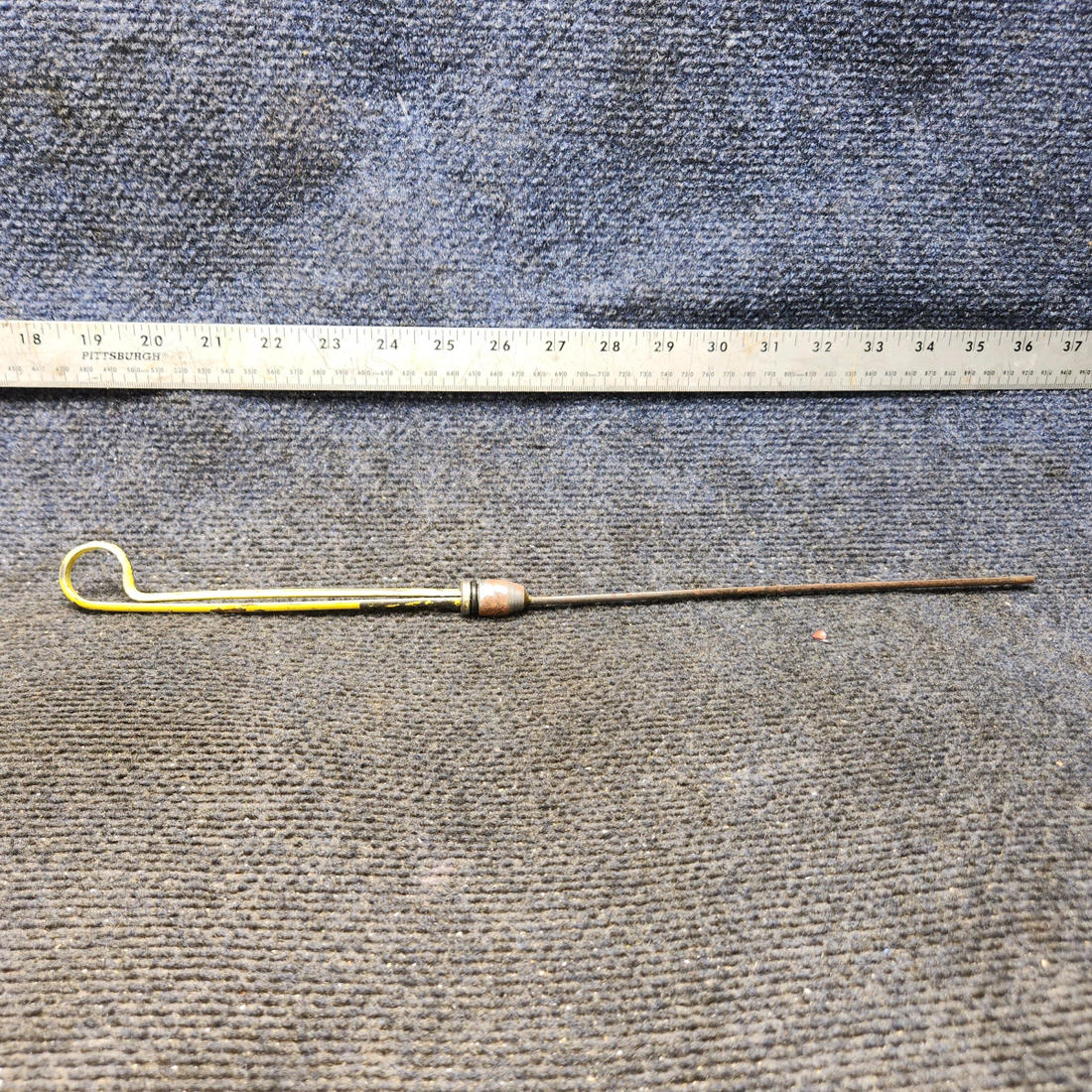 Used aircraft parts for sale, 627070 Continental O-200, O-300 Cessna C175 Oil Dipstick – 10-Quart Capacity