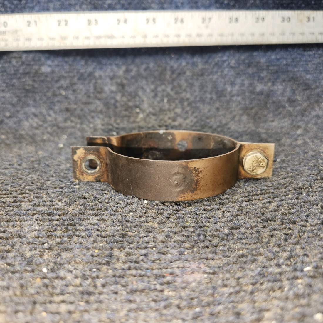 Used aircraft parts for sale, 0550176-31, 0550176-26 Cessna 172E Tailpipe Clamp Assembly
