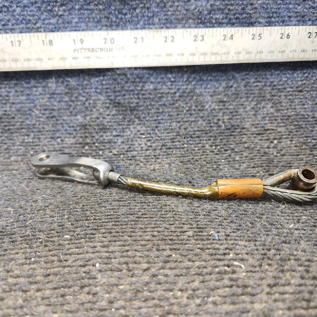 Used aircraft parts for sale, 96908-000 piper PA-28-181 Rear Seat Belt Attachment Cable