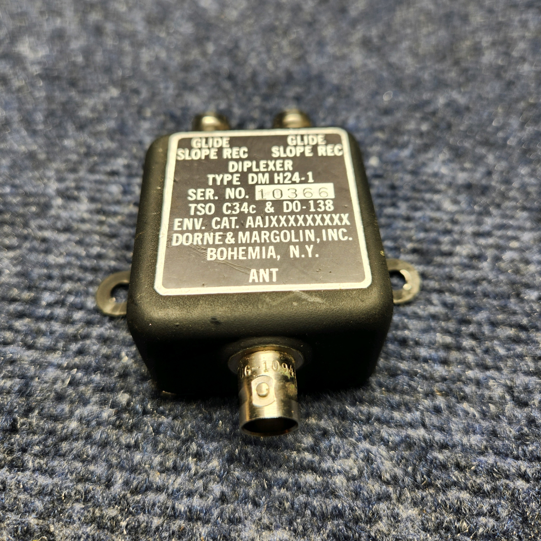 Used aircraft parts for sale, DM-H24-1 Piper PA32RT-300 DORNE AND MARGOLIN DIPLEXER