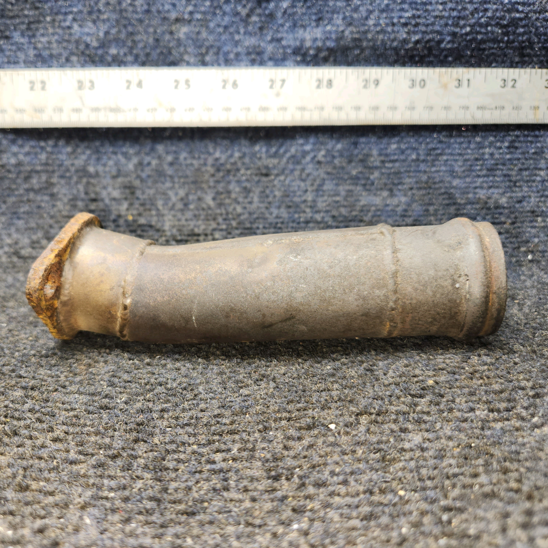 Used aircraft parts for sale, 0550176-13 Continental O-300 Cessna C175 Curved Exhaust Riser