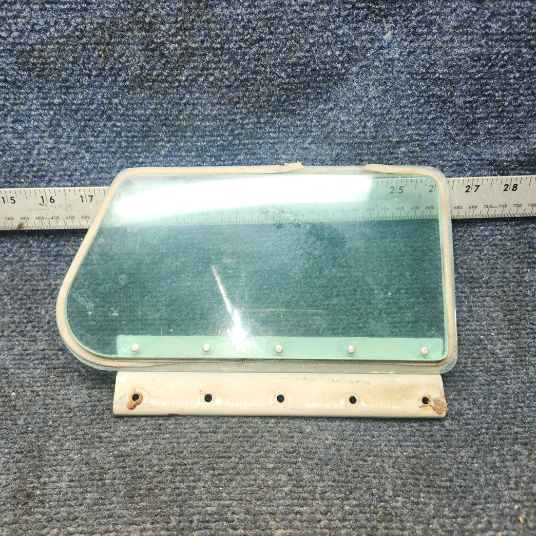 Used aircraft parts for sale, 169-420038-71 Beechcraft A24R Storm Window Assembly LH (Tinted)
