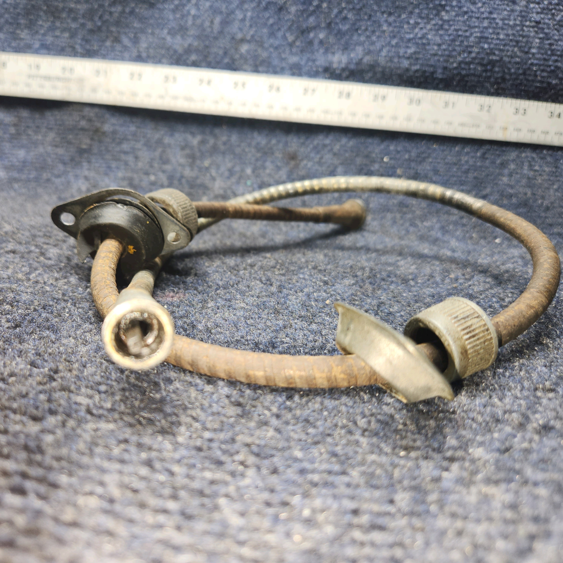 Used aircraft parts for sale, 486-570 Piper PA28-140 Tachometer Shaft Assy -  32 1/2”