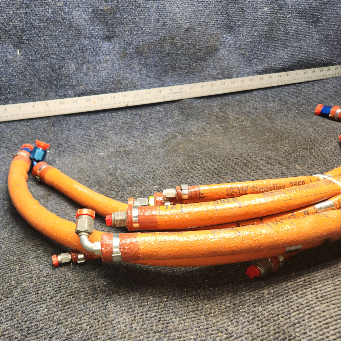 Used aircraft parts for sale, O-360-A4J Parker Beechcraft C23 SUNDOWNER Engine Hose Set of 8