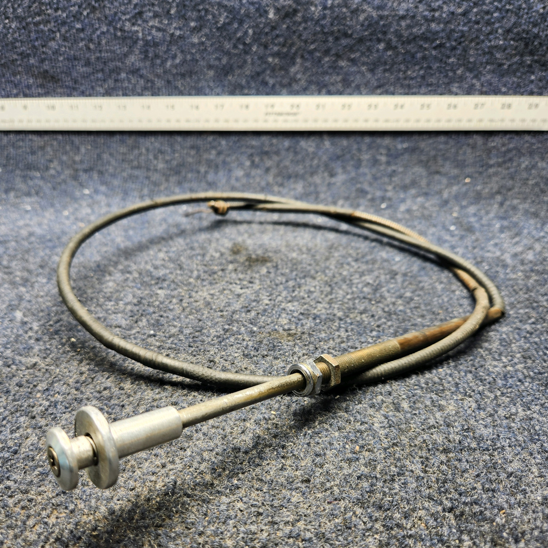 Used aircraft parts for sale, 35-550523 BEECHCRAFT F35 CONTROL CABLE ASSY CABIN HEAT / DEFROST (LENGTH: 39")