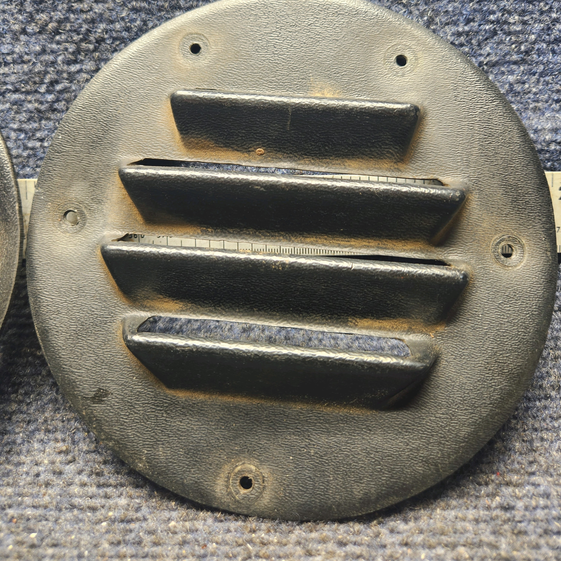 Used aircraft parts for sale, 66788-000 Piper PA28-140 Cabin Air Cover set of 2, 1 has damage.