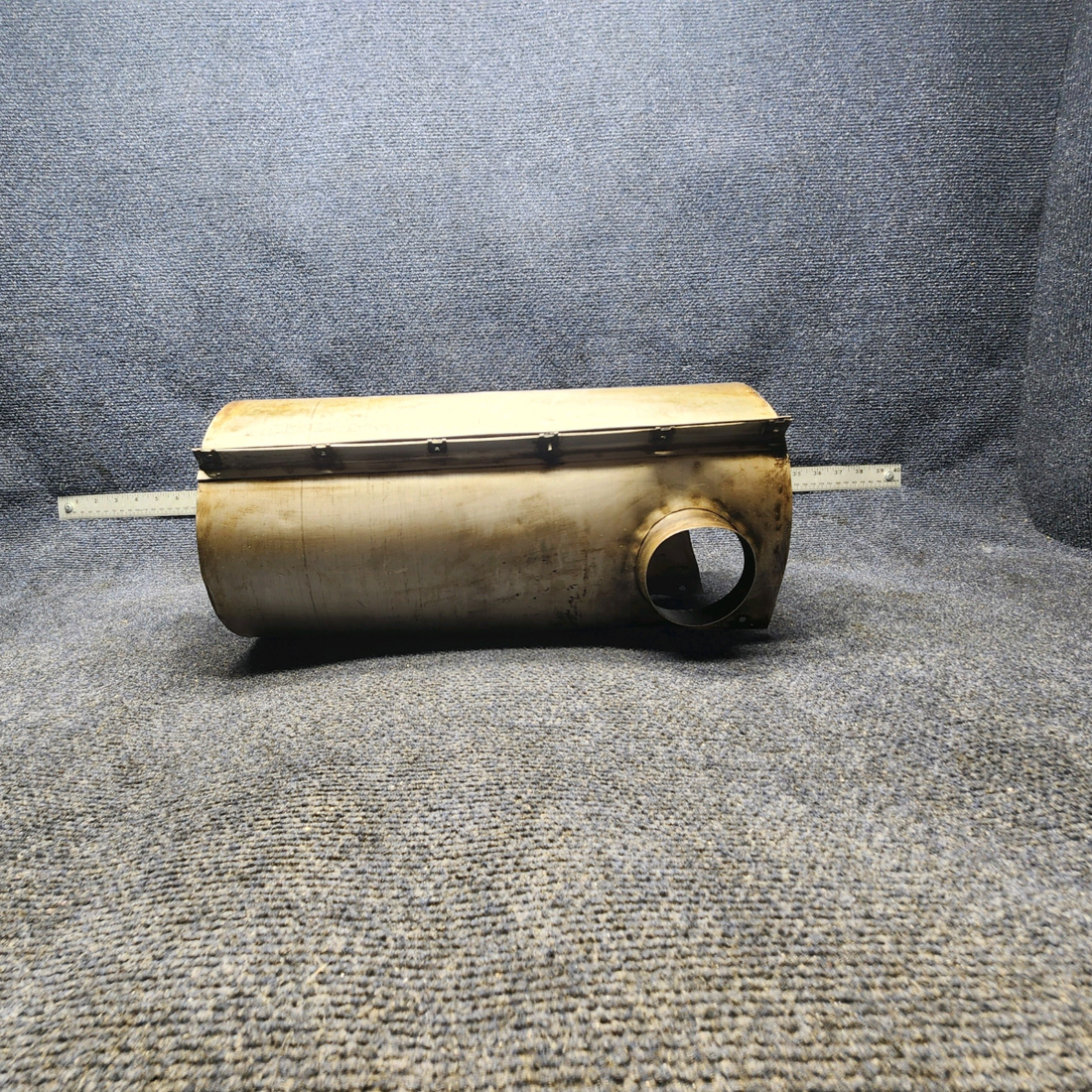 Used aircraft parts for sale, 0554001-1 CESSNA 172K MUFFLER SHROUD ASSEMBLY- BENT -  EASY TO REPAIR - "SEE PHOTOS"
