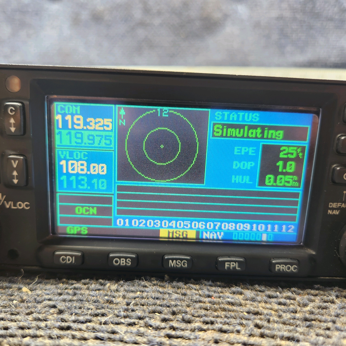 Used aircraft parts for sale, 011-00280-10 Garmin GNS 430 cessna 172k Non-WAAS GPS/COM/NAV Unit with Tray and Connectors