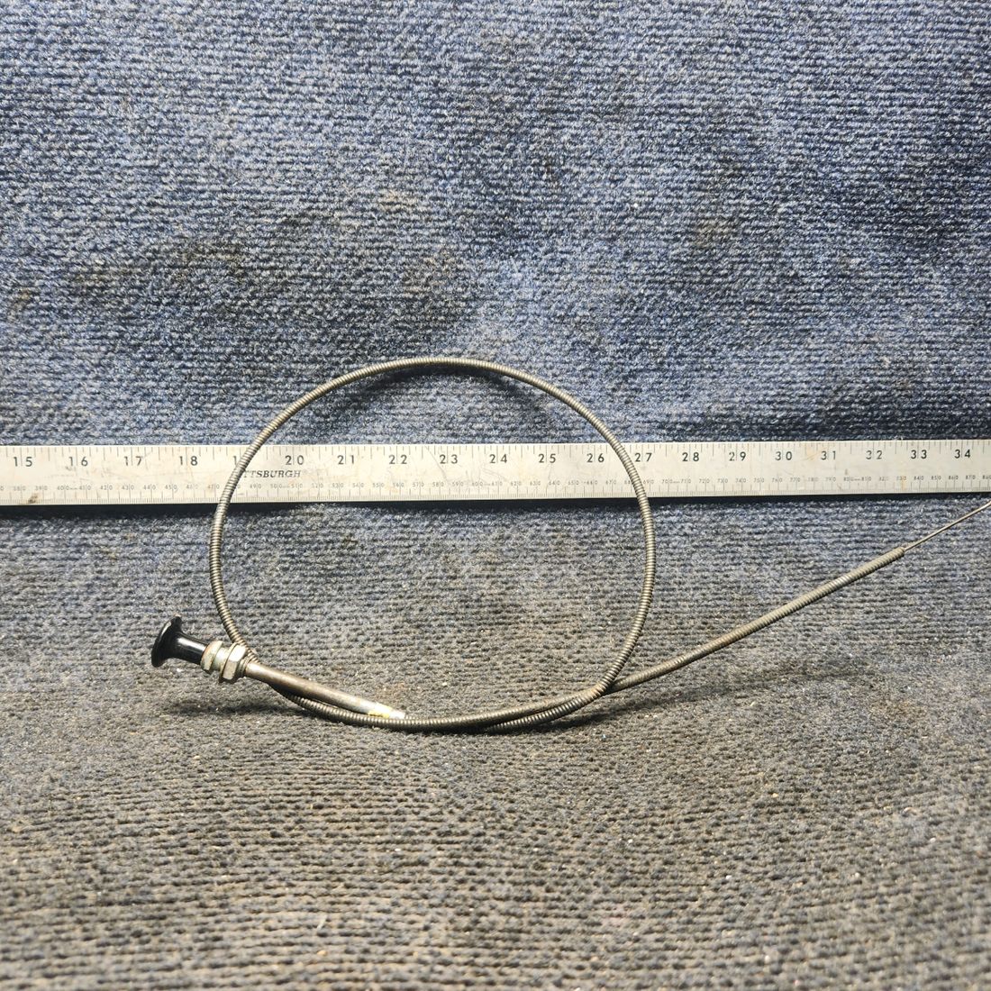 Used aircraft parts for sale, 35-550523 Beechcraft 35-33 Cabin Heat Control Assembly (39")