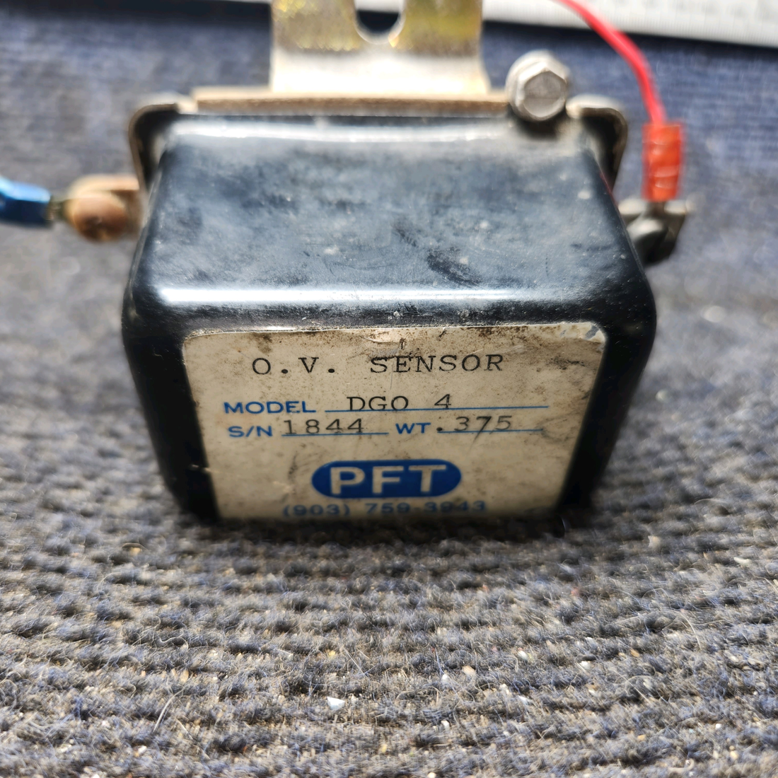 Used aircraft parts for sale, DGO-4 PFT piper PA-28-181 Over Voltage Sensor (Volts: 14)