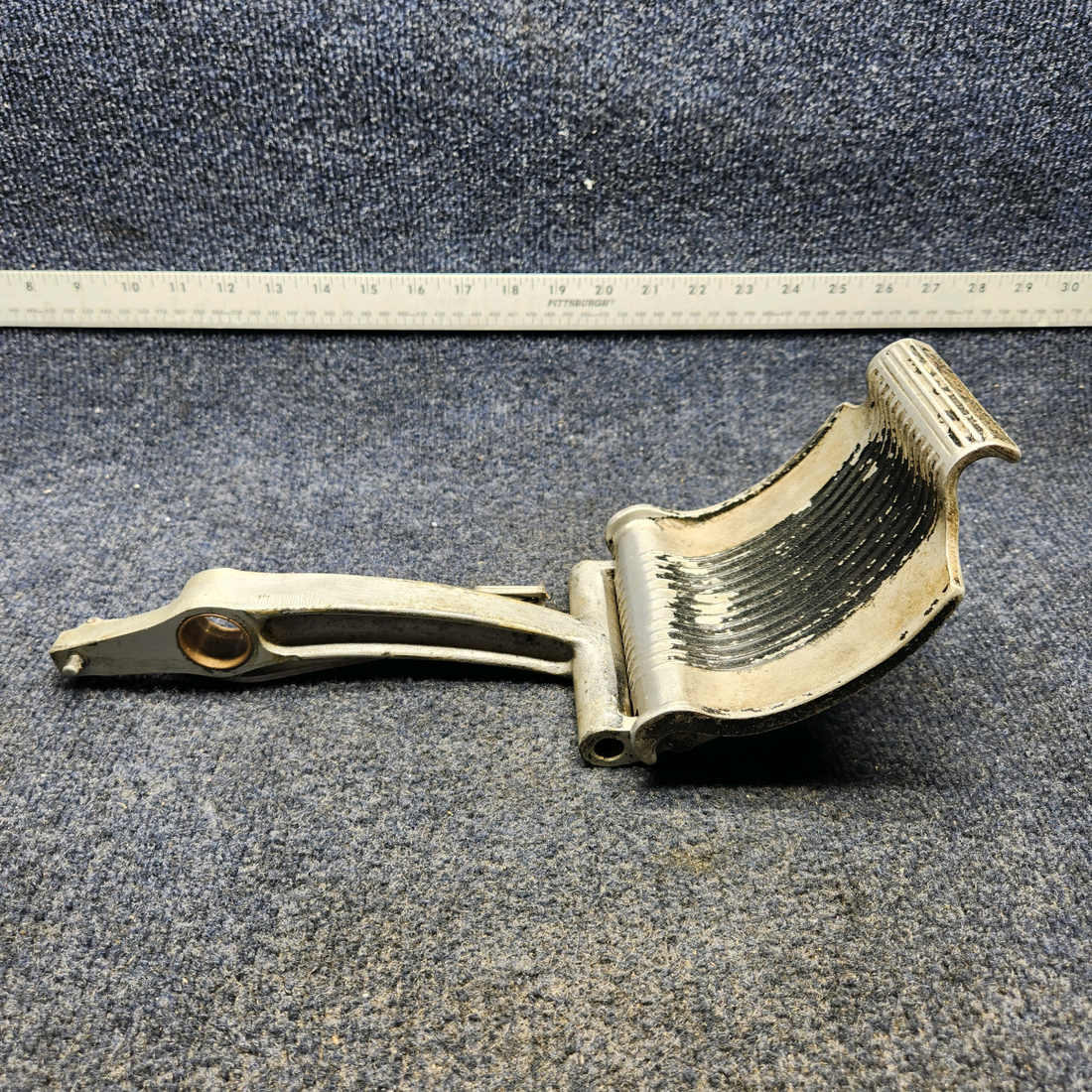 Used aircraft parts for sale, 35-524011 AND 35-524060-2 BEECHCRAFT F35 RUDDER PEDAL AND PEDAL ARM