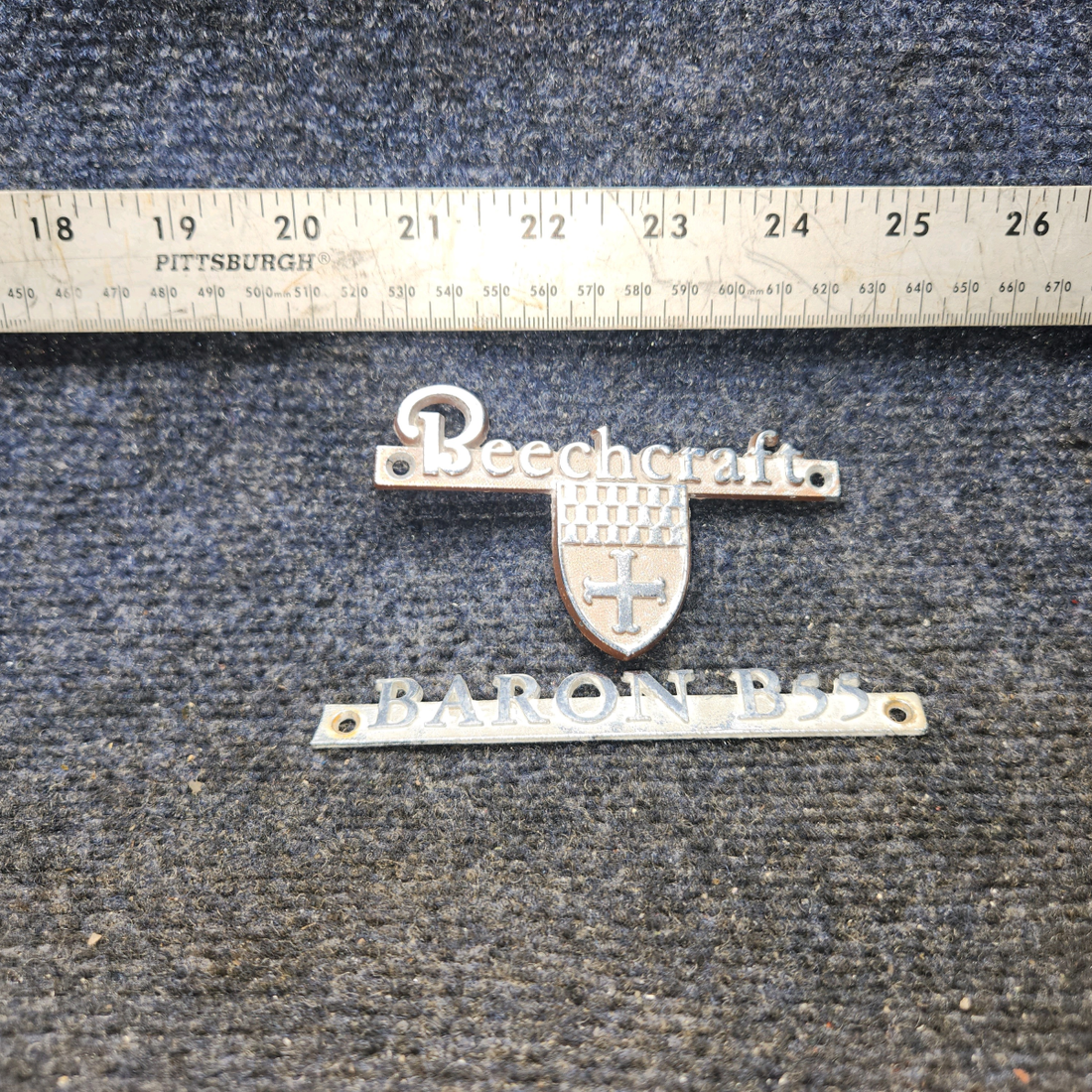 Used aircraft parts for sale, Emblem Set BEECHCRAFT 95-55B Emblem Set – Beechcraft Baron B55