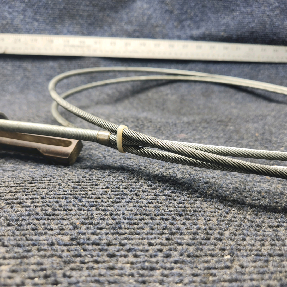 Used aircraft parts for sale, 50‑389012‑11 BEECHCRAFT 95-55B Engine Throttle Control Assembly – LH/RH, 124"