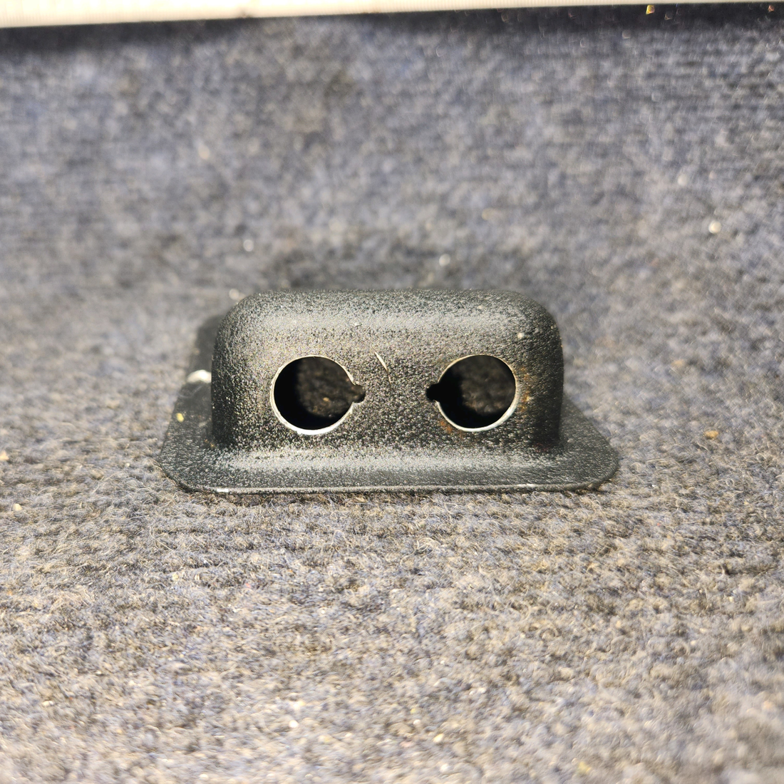 Used aircraft parts for sale, Jack Mount Beechcraft A24R Mic or Phone Jack Mount 2 Hole- "SET OF FOUR"
