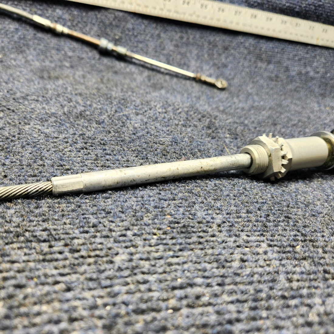 Used aircraft parts for sale, 660226-001 Mooney M20J THROTTLE CONTROL CABLE ASSY (LENGTH: 48.75”)