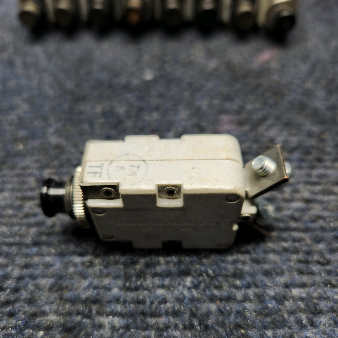 Used aircraft parts for sale, MS25244-5 Mechanical Products CIRCUIT BREAKER 5A "PRICE PER EACH"