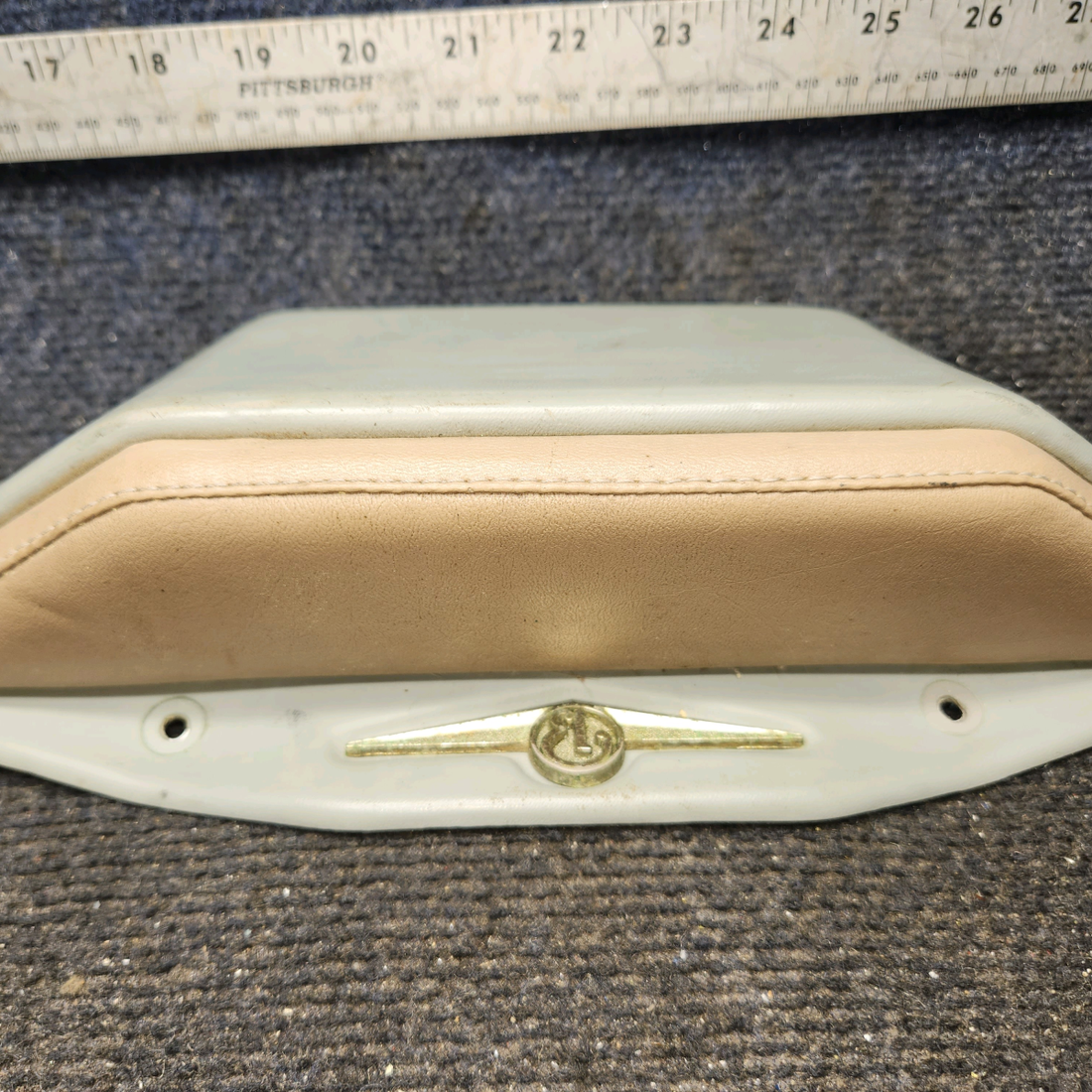 Used aircraft parts for sale, 33-534012-1, 33-534012-5, 35-534012-5 Beechcraft 35-33 Armrest Assembly – Gray/Beige