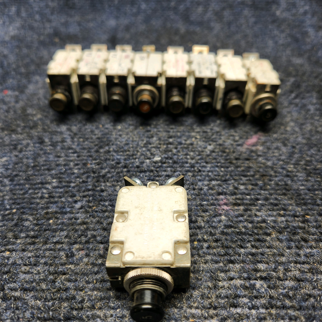 Used aircraft parts for sale, MS25244-5 Mechanical Products CIRCUIT BREAKER 5A "PRICE PER EACH"