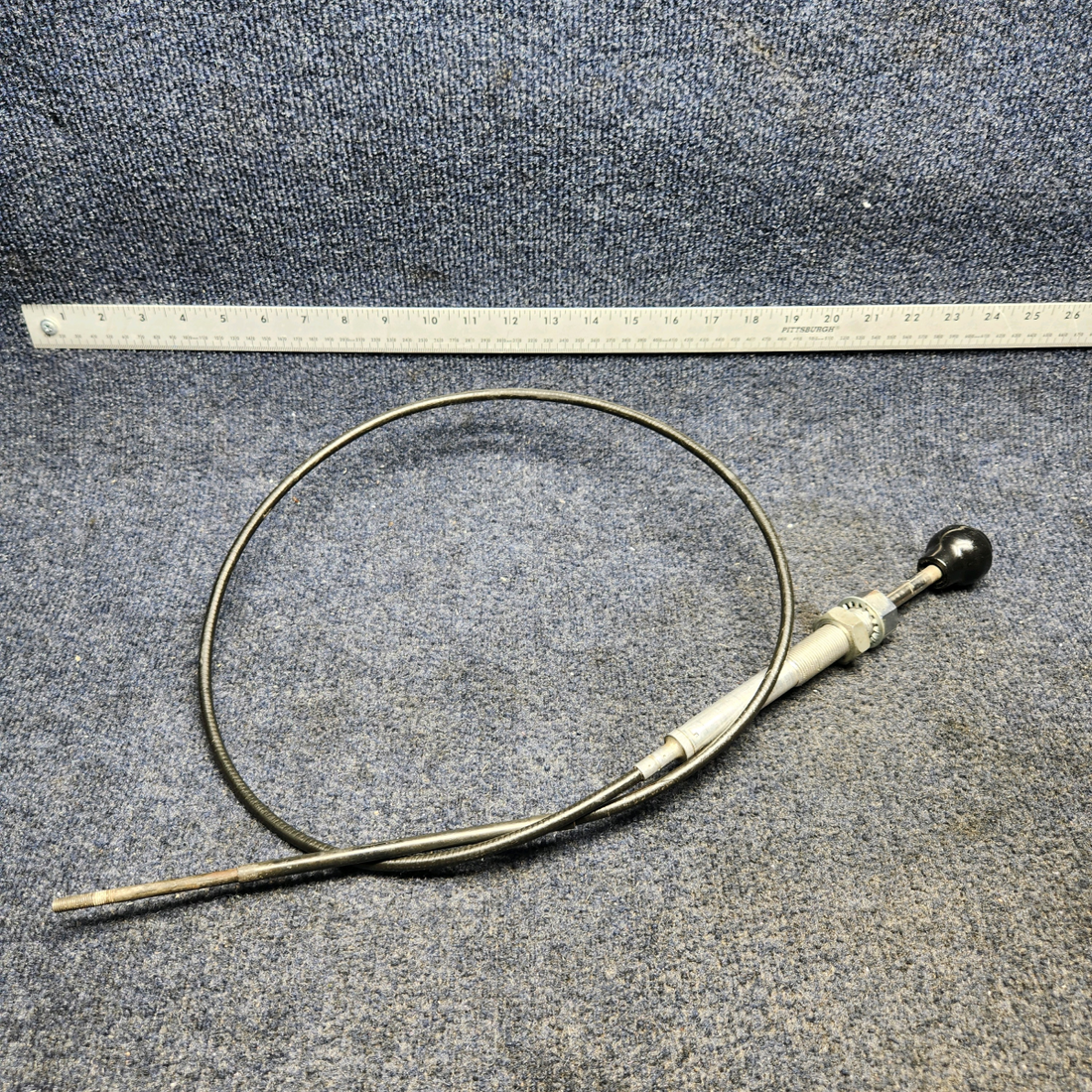 Used aircraft parts for sale, 35-944046-7 BEECHCRAFT F35 PROP CONTROL CABLE- 52 7/8 INCH